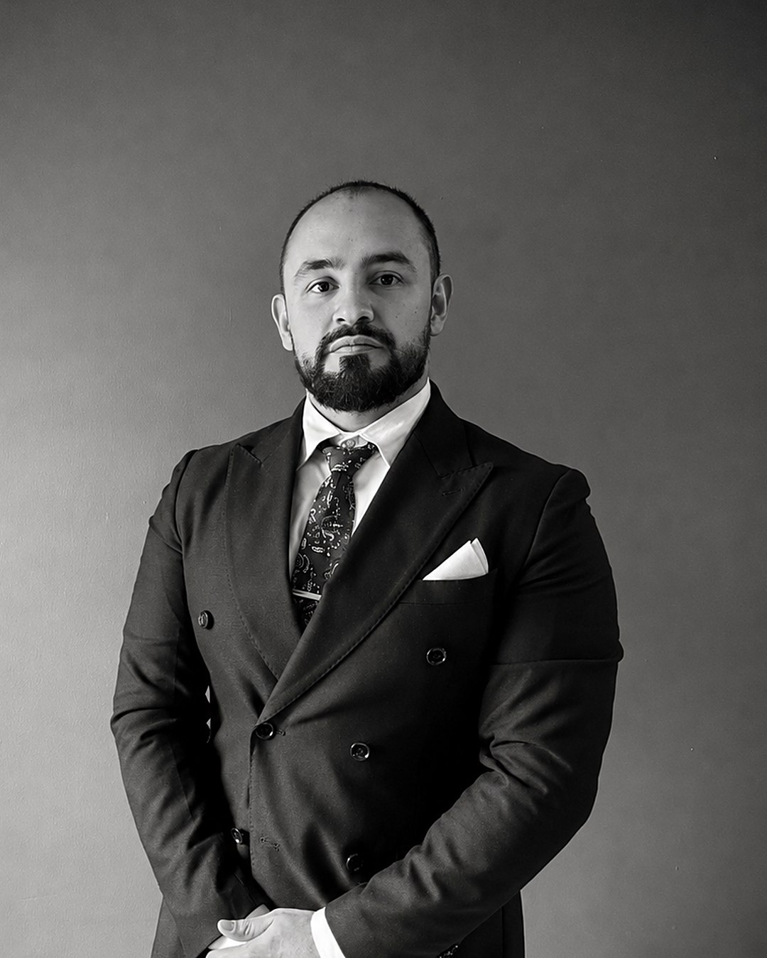 João Paulo Antunes Alves, retrato em preto e branco